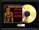 GOLDFINGER JAMES BOND 007 LP GOLD RECORD ALBUM SOUNDTRACK NON RIAA AWARD RARE
