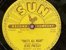 ELVIS PRESLEY That’s All Right SUN 209 78 rpm Record E/E-