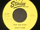SONNY FISHER: pink and black STARDAY 7
