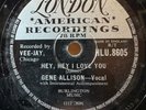 78Rpm Rock n Roll, Gene Allison 'Hey Hey I Love You' London EX+