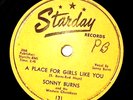 SONNY BURNS HEART LIKE A DOLLAR SIGN / A PLACE FOR GIRLS LIKE YOU 78 RPM 521