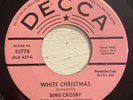 Bing Crosby PROMO White Christmas / God Rest Ye Merry Gentlemen 7” 45 Decca EX
