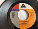 GREG PERRY..IT TAKES HEART...SUPERB RARE USA ISSUE SINGLE..ALFA..ALF-7016