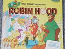 WALT DISNEY STORY BOOK & SONGS FROM ROBIN HOOD VINYL ALBUM. TESTED PLEASE READ