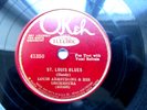 HOT JAZZ Louis Armstrong - Okeh Electric 41350 St Louis Blues VG+ 78 RPM RECORD