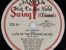 RAY CHARLES: Late in the Evening Blues US ’50 Swing Time 228 R&B Blues 78 HEAR