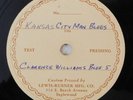 CLARENCE WILLIAMS BLUE 5 Kansas City Man Blues, Wild Cat Blues TEST PRESS 78