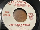 bob dylan just like a woman on columbia 45 rpm white label promo hear vinyl ex
