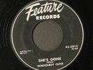 SCHOOLBOY CLEVE: she's gone / strange letter blues FEATURE 7