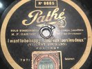 Vincent Youmans - 12” Pathe 9665 - Fox Trot - Tea For Two - 78 rpm record