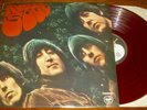 The BEATLES Rubber Soul japanese RED colored vinyl LP Apple AP-8156 VG+Excellent