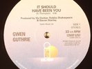 GUTHRIE, Gwen - It Should Have Been You - Vinyl (12