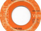 ELVIS PRESLEY Hound Dog/Don't Be Cruel on RCA rock 45 rare orange label