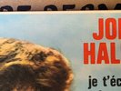 EP 45T Johnny Hallyday - Bandeau BLANC Haut et Bas du Recto   Colombet (EX/EX+)