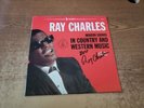 RARE AUTOGRAPHED 1960s VG- Ray Charles Modern Sounds In C& W Music 410 LP33