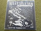 BLITZKRIEG – LEST WE FORGET EP 7″ – Nr MINT UK 1982 PUNK NO FUTURE