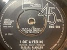 UK TAMLA 1st PRESS TMG 628 - BARBARA RANDOLPH - I GOT A FEELING -