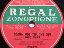 JOHNNY BARFIELD *GONNA RIDE TILL THE SUN GOES DOWN* RARE OZ 1941 REGAL 10