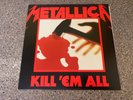 Metallica Kill Em All + Insert EX+ Blackened Reissue LP
