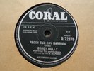 BUDDY HOLLY - Peggy Sue Got Married / Crying, Waiting, Hoping 78 rpm disc (A+)