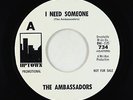 Northern Soul 45 - Ambassadors - I Need Someone - Uptown - VG+