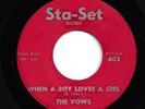 GROUP / SWEET SOUL 45 by THE VOWS on STA- SET GEM