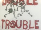 PIL  - Double Trouble - SIGNED  UK  12 Inch PS - John Lydon - PUNK Sex Pistols