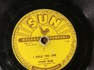 78 RPM Johnny Cash SUN 241 I Walk the Line / Get Rhythm V+ (VG-)