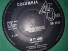 RARE VG+ UK COLUMBIA 45 - JON - IS IT LOVE