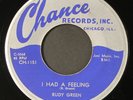 RUDY GREEN: i had a feeling / meet me baby CHANCE 7