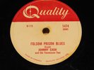 ROCKABILLY Johnny Cash FOLSOM PRISON BLUES Quality 45 rare Canadian pressing