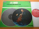 Janos Starker Bach Six Solo Cello Suites French Philips Stereo 2LPs 60s NM