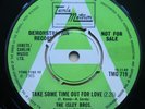 THE ISLEY BROTHERS: TAKE SOME TIME OUT FOR LOVE - UK MOTOWN TMG 719 DEMO (1969)