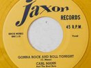 CARL MANN Gonna Rock And Roll Tonight, Rockin Love JAXON 45 repro yellow vinyl