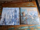 FLOWER KINGS DOUBLE VINYLS RETROPOLIS & BACK IN THE WORLD OF ADVENTURES PROG