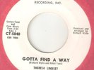 THERESA LINDSEY Gotta Find A Way Wonderful One CORREC TONE  DJ NORTHERN SOUL 45