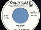 The Thing Part 1 and 2 Curtis & The Creepers Promo 45 on Dauntless