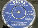 THE ROLLING STONES : i wanna be your man : uk decca DEMO 7