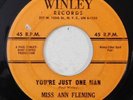 mod soul r&b rocker MISS ANN FLEMING You're Just One Man  WINLEY 45 HEAR