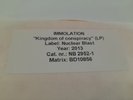 Immolation ‎– Kingdom Of Conspiracy -  LP- RED VINYL- TEST PRESSING -DEATH METAL
