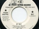 FRANK SINATRA SIGNATURE SONG MY WAY ORIGINAL REPRISE VG++ CLEAN LABEL DJ 45