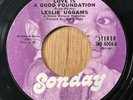 LESLIE UGGAMS   Love Is A Good Foundation   Sonday   northern soul 45
