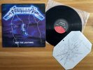 METALLICA Ride The Ligntning 1984 Vinyl Stereo SRC Press Masterdisc + 84 Fan Art