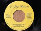 FREDDIE WATERS   You Promised Me / Reality   T-Jaye   modern soul 45
