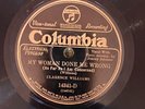Columbia 14341D Clarence Williams w James P Johnson FARM HAND BLUES E+ 78rpm