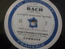 BACH  Matthaus passion - FRITZ LEHMANN  / LES DISCOPHILES FRANCAIS 26*78 RPM