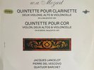 RARE LP QUATUOR BARCHET MOZART VIOLON QUINTET ORIGINAL FRENCH ERATO STE 50025