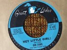 45 RPM Don Evans GRESAT LAKES Hey Little Girl / Magic Touch VG+