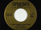 Funk 45 - Linnie Howard - If You Want To Be True - Spheres - VG+ obscure