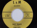 Instrumental Rockabilly 45 STING RAYS Fast Track L&M VG+ HEAR a